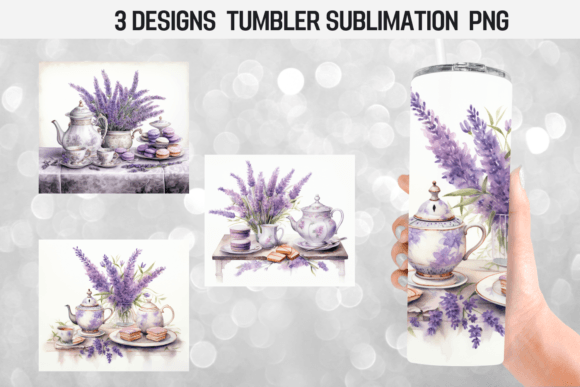 Afternoon Tea Shabby Chic Tumbler Wrap