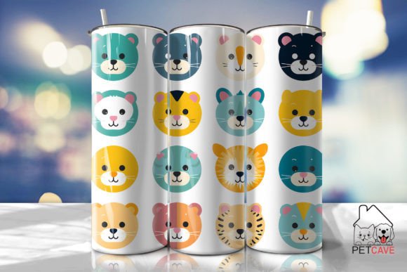 Cat Lover Pop Art Tumbler 20oz