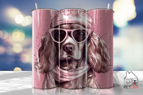 Cocker Spaniel Dog Tumbler Wrap 1