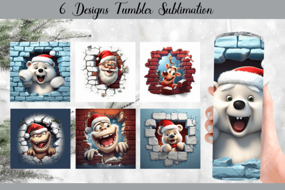 Fun Christmas Tumbler Wrap Sublimation