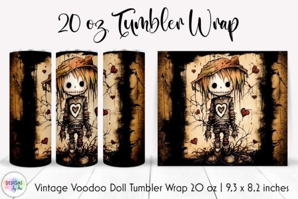 Halloween Creepy Tumbler Wrap Design