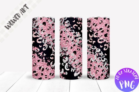 Leopard Glitter Tumbler Wrap