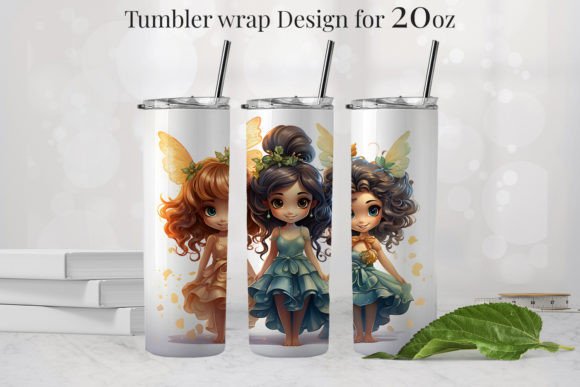 Mermaid Tumbler Design for 20oz, PNG 1