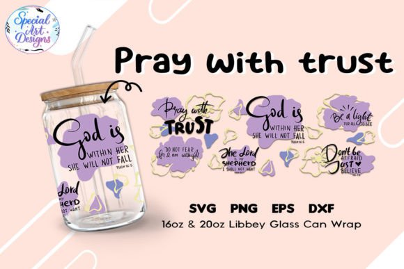 Pray Wait Trust Tumbler Wrap