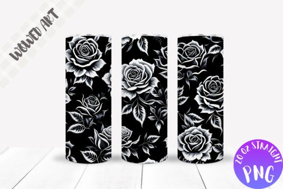 Roses Pattern Tumbler Wrap
