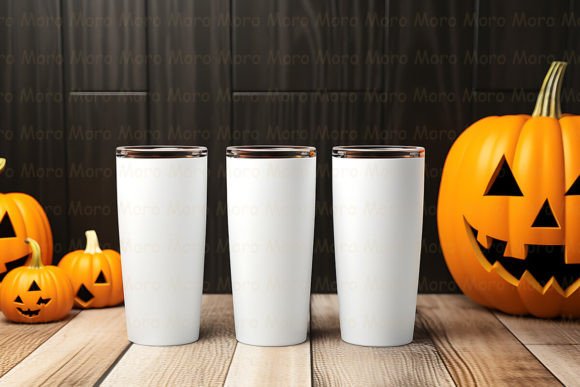 Tumbler Mockup in Halloween Style