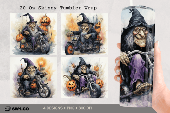 Witch Rider Tumbler Wrap